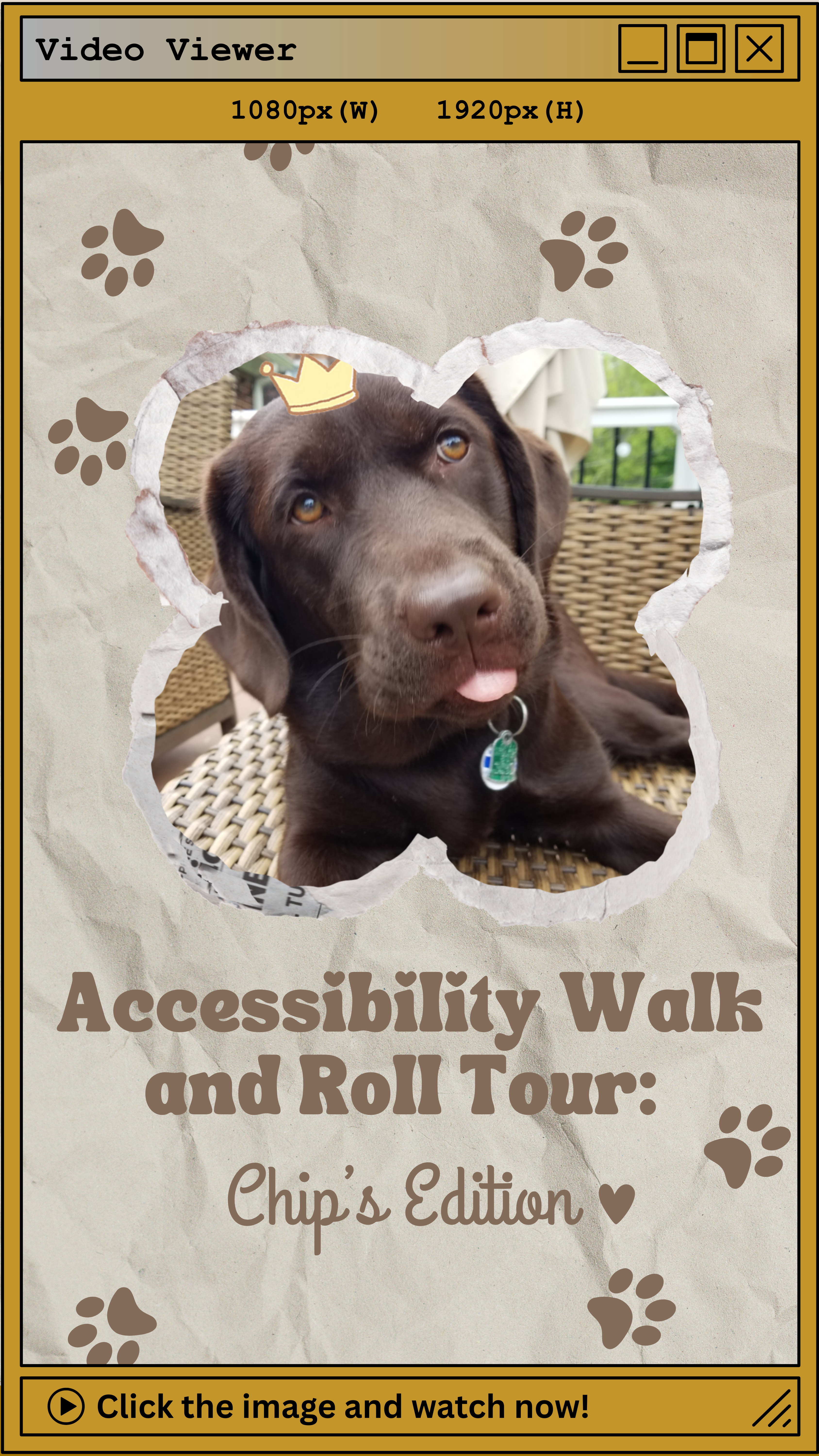 Thumbnail image for Chip’s Accessibility Tour video