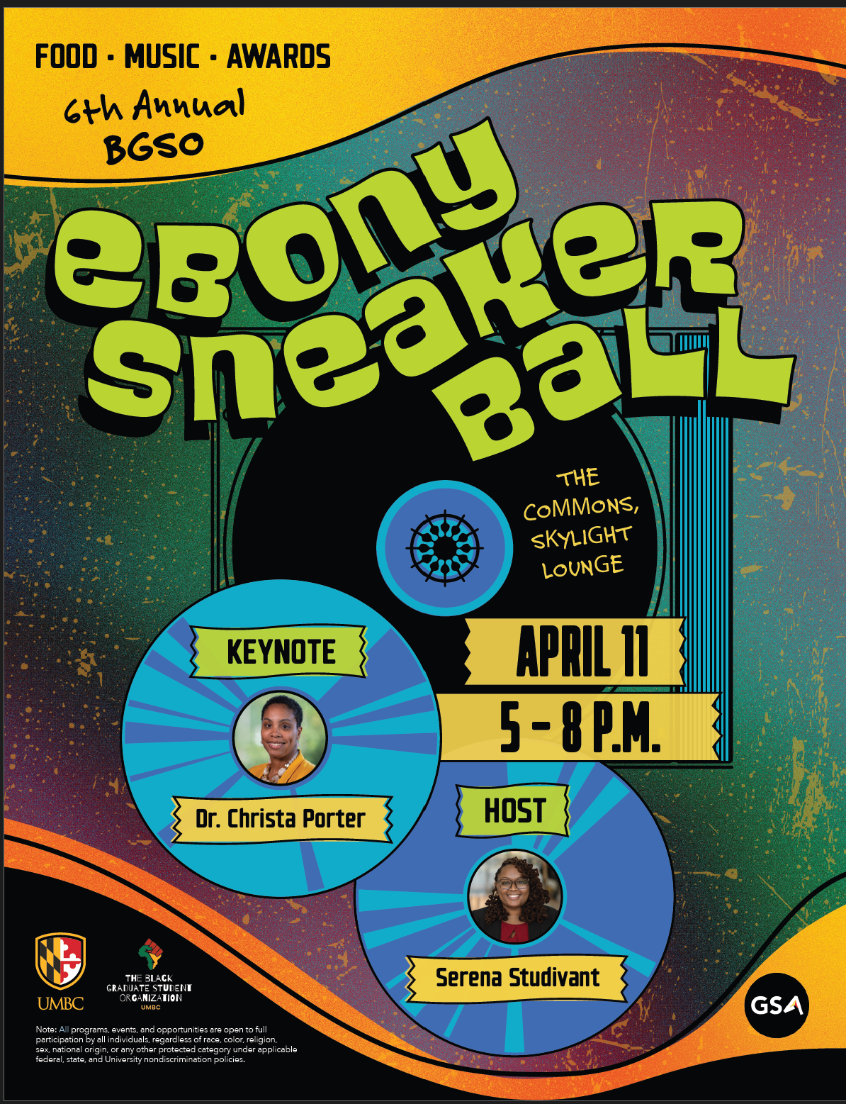 This has event information. This shows the Keynote Speaker and Host.