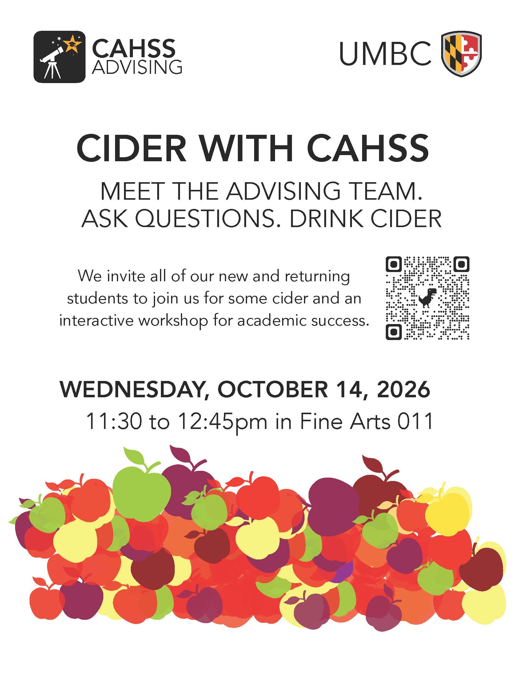 Cider with CAHSS flyer