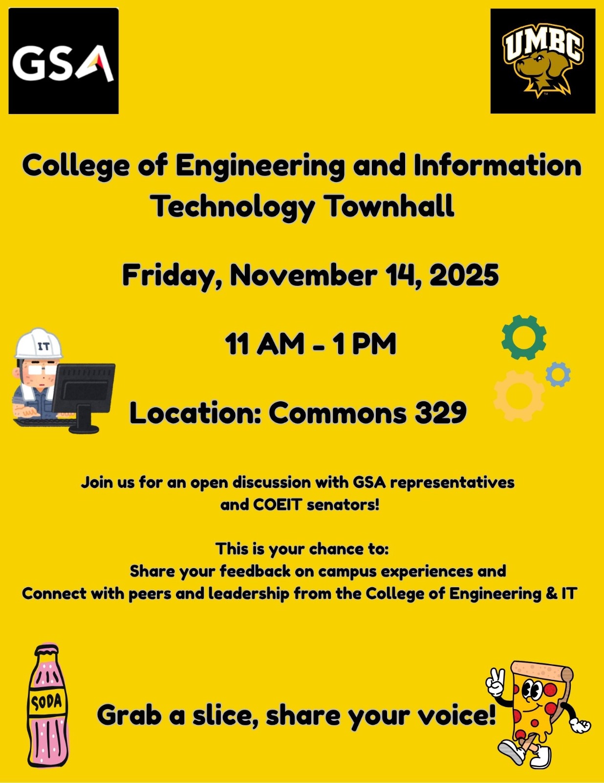 COEIT TOWN HALL, 11-1PM, COMMONS 329