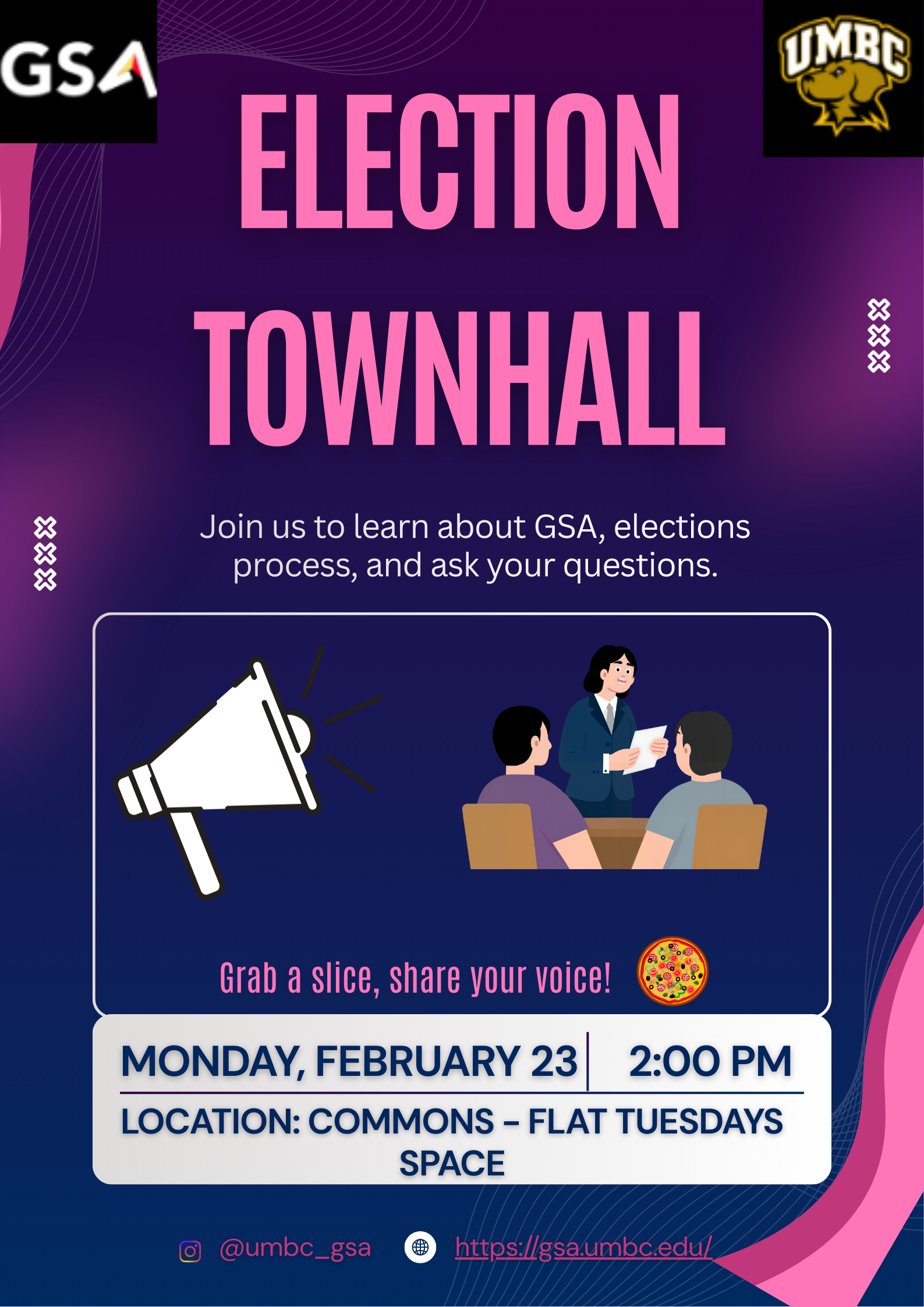 Election town hall flyer