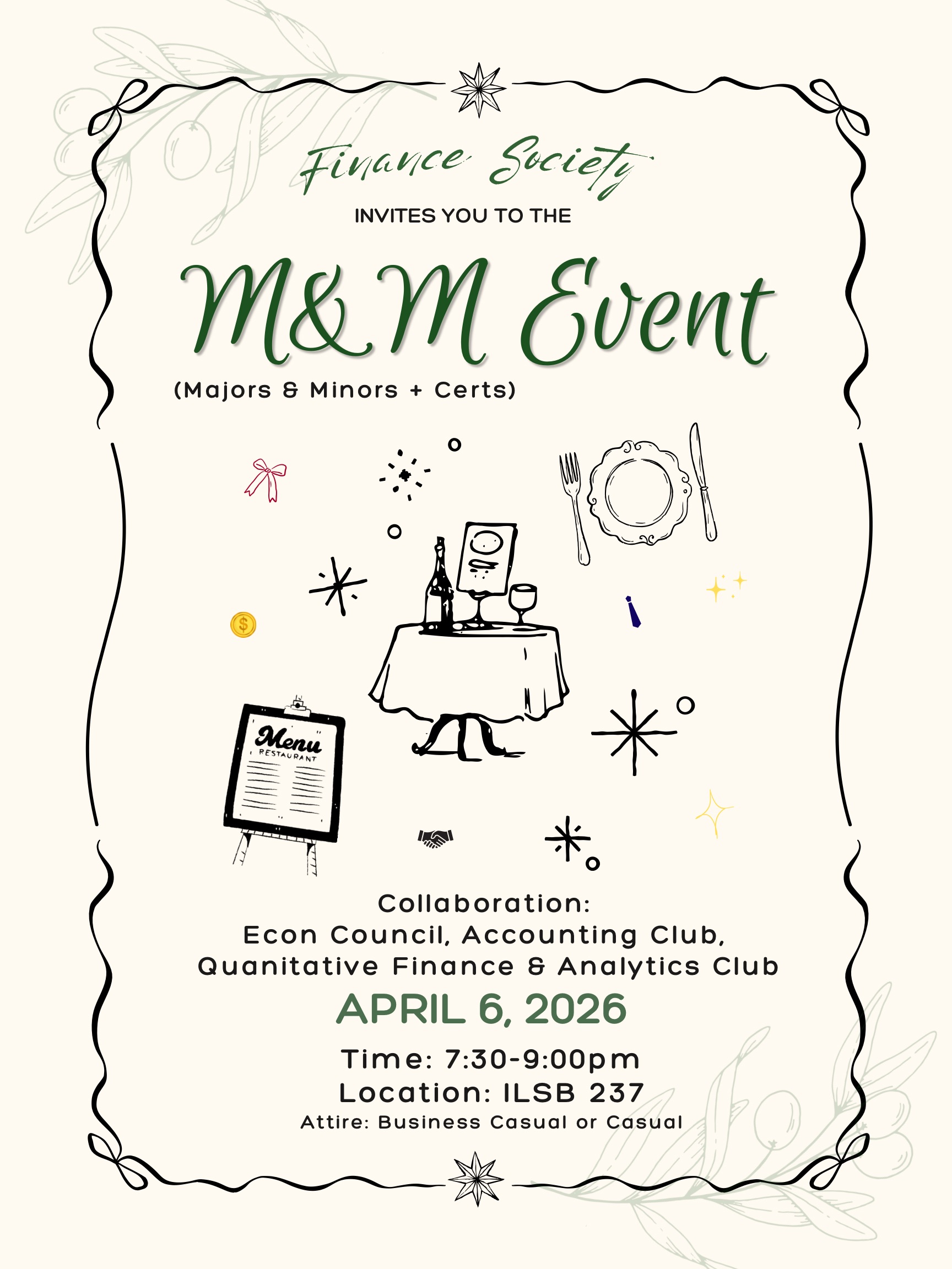 Page 1 of M&M Information flier