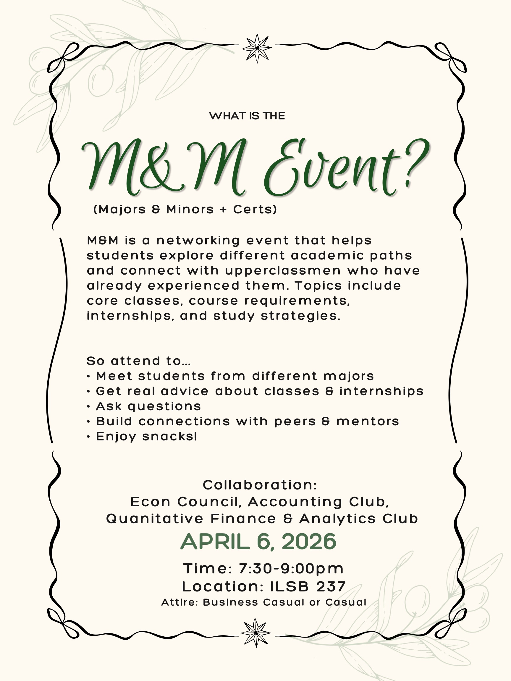 Page 2 of M&M information flier