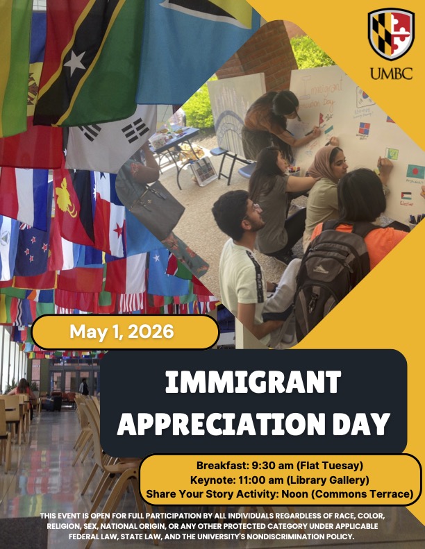 Flyer about the Immigrant Appreciation Day