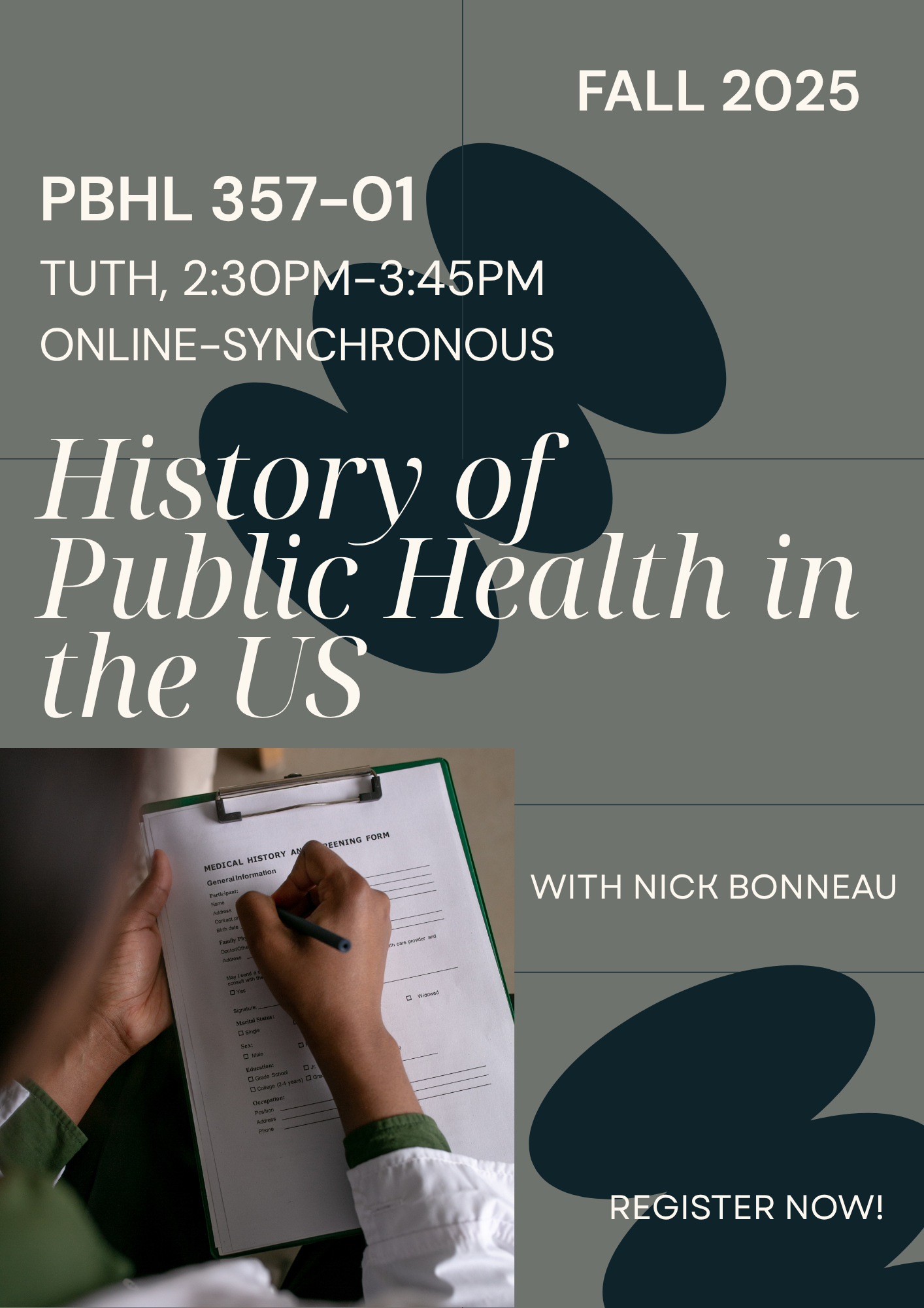 Flyer for PBHL 357-01