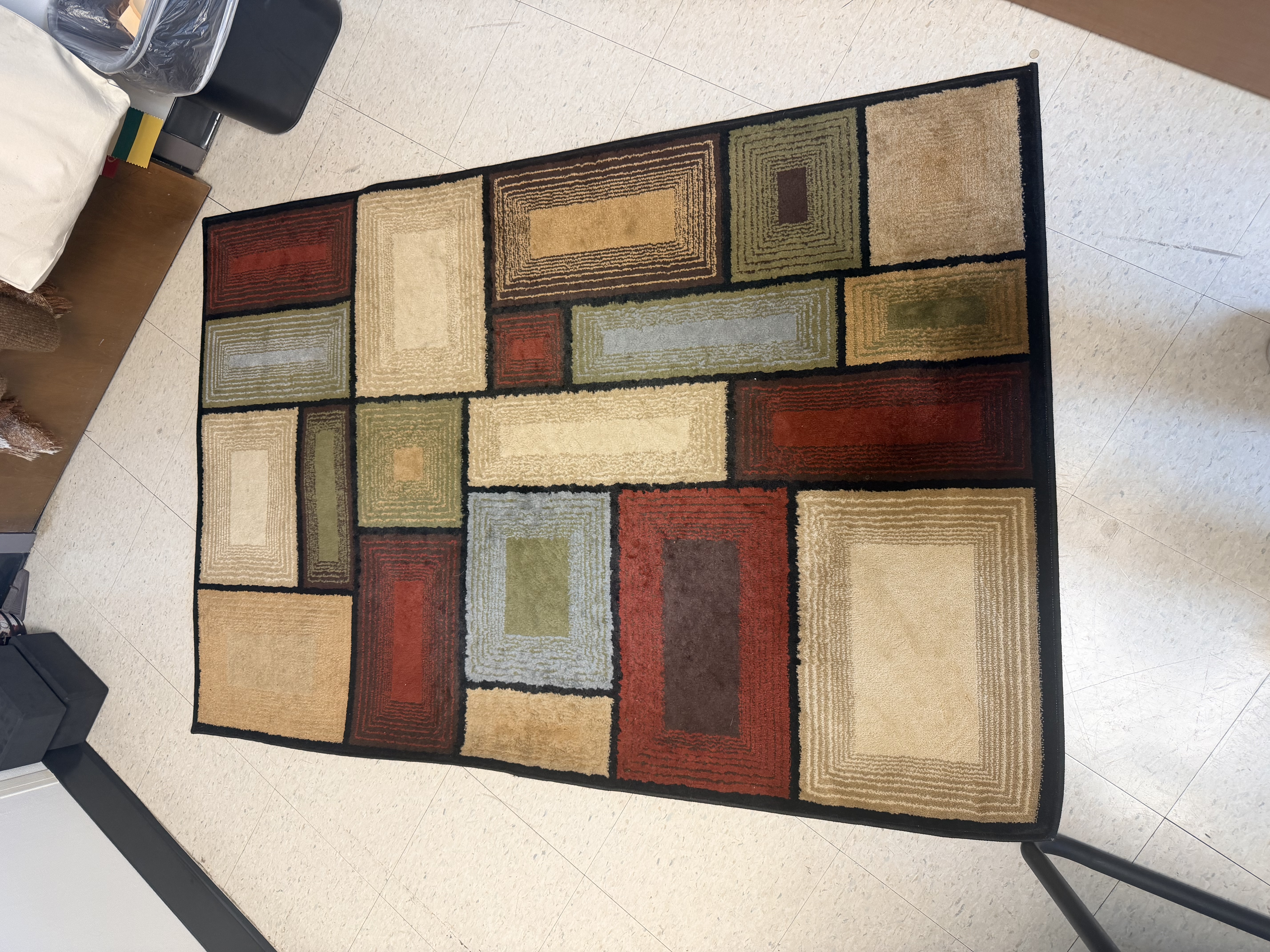 Photo of a multicolored rug
