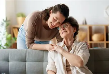 MetLife Retirement Income Planning picture of older mother and daughter holding hands