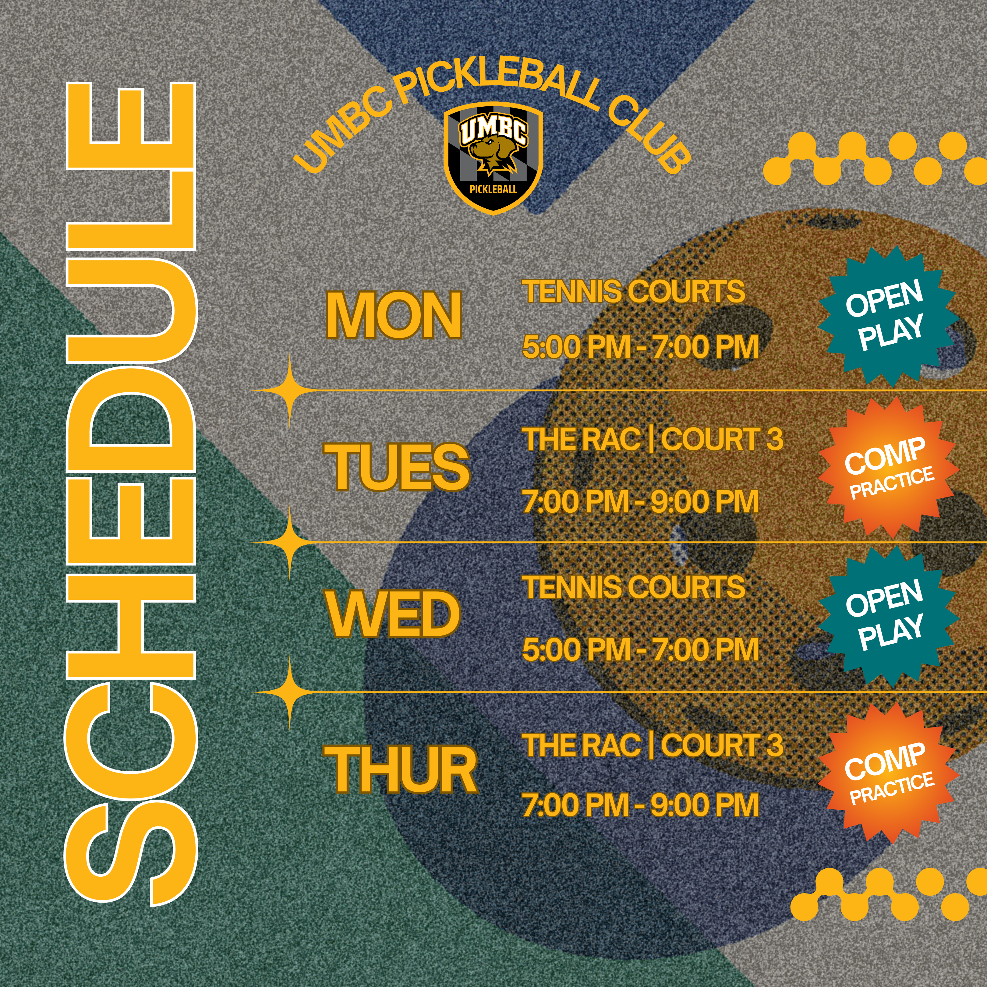 New Weekly Schedule