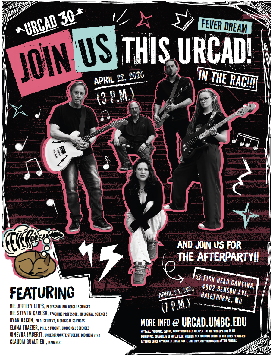flier advertising Fever Dream band playing at the RAC on April 22 at 3pm during URCAD