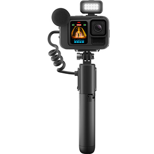 GoPro HERO13 bundle, fully assembled on a white background