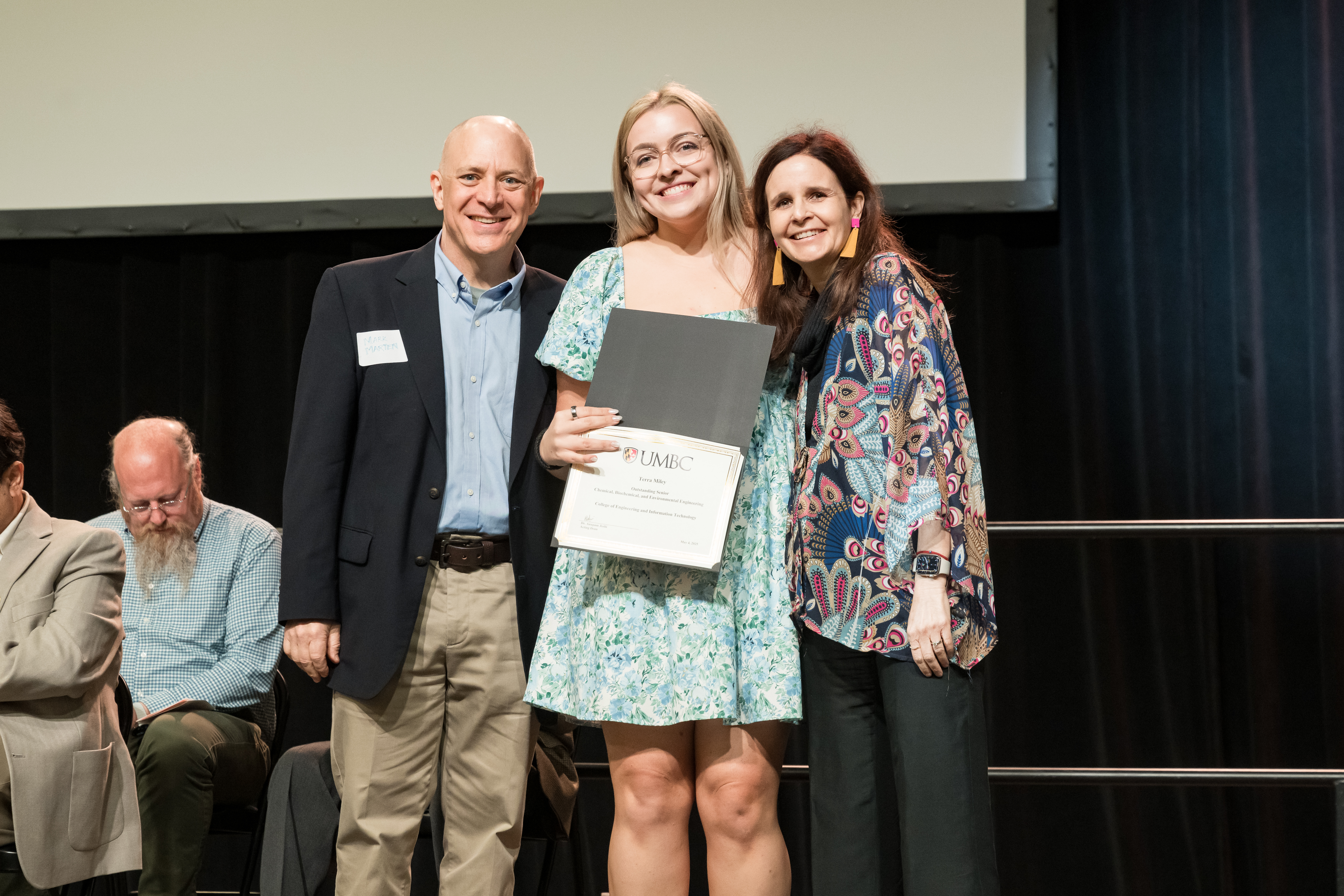 Terra Miley with Drs. Mariajose Castellanos Mark Marten
