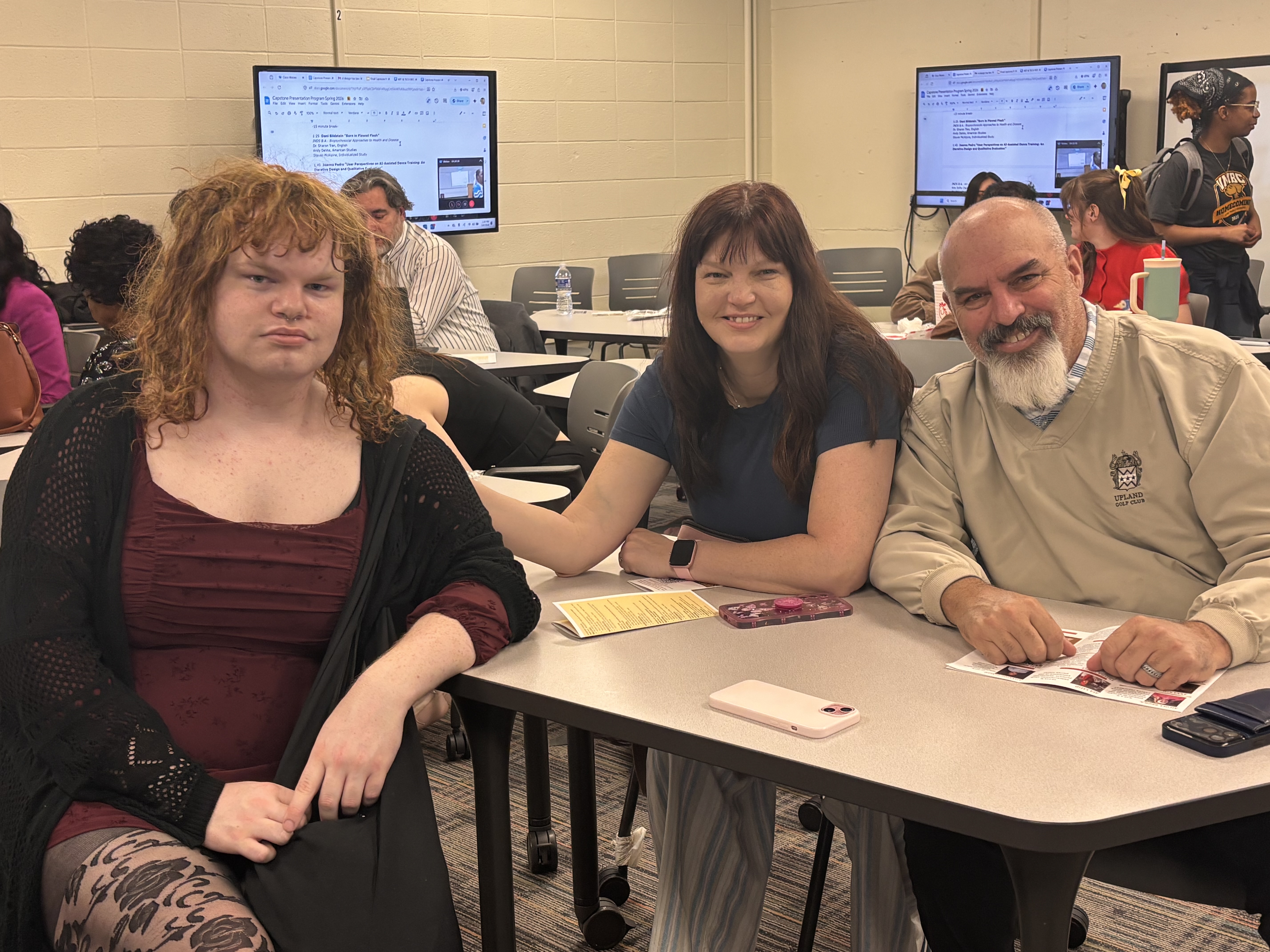 Dani with family at capstones