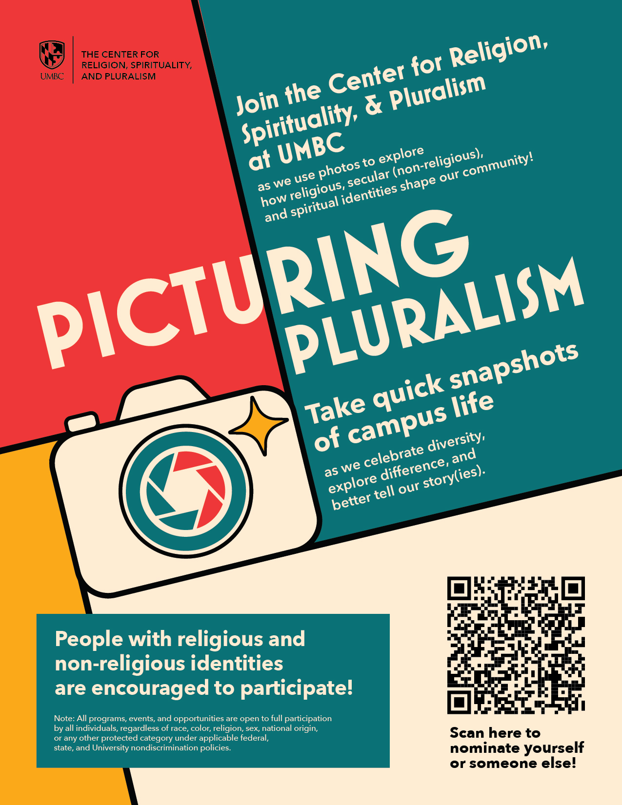 Image of a camera "Picturing Pluralism"