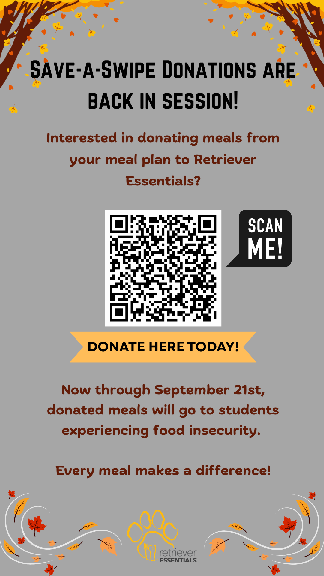 save a swipe QR code and description of program