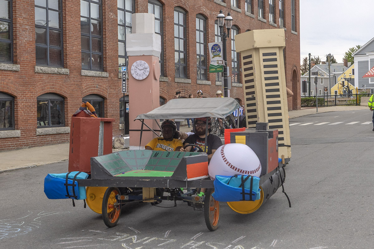 The Charm City Bromobile making it across the finish line