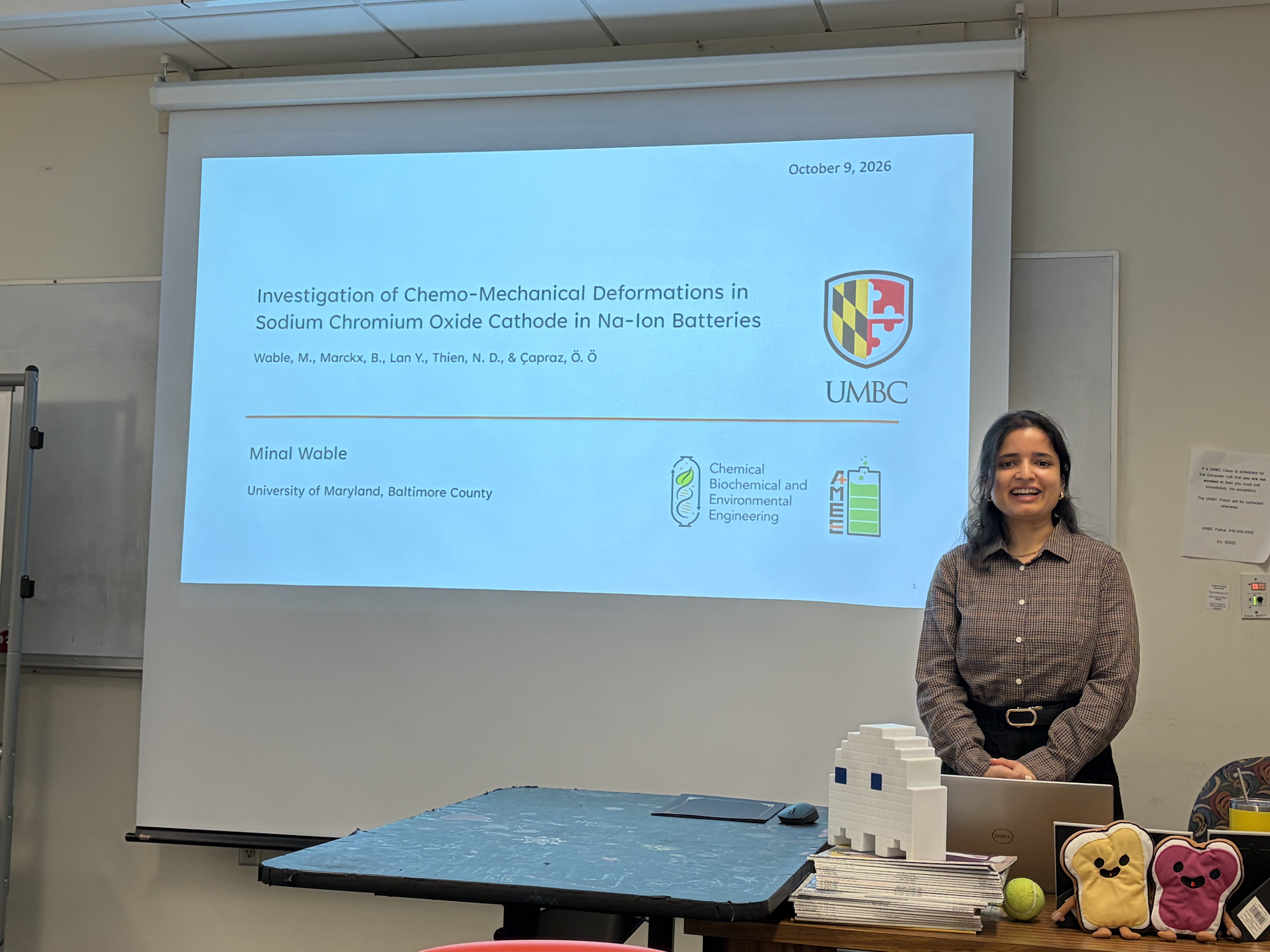 Minal Wable presents her research at the 2026 Grad Student Awards